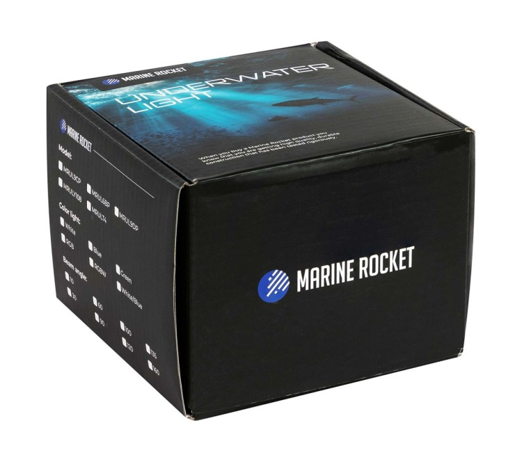 Подводный огонь, белый и голубой свет, 10.4w, Marine Rocket, арт. MRULY108WB,          Marine Rocket 