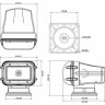 Прожектор стационарный галогеновый проводной пульт ДУ, серия 970 
