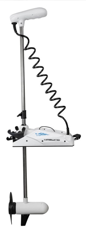 Троллинговый электромотор Haswing Cayman B 80 lbs/152 см/24v/GPS (электроякорь), белый, арт. HE-50739-152_WY,          Haswing 