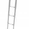 Трап телескопический складной узкий, 4 белых ступени (ширина 264 мм.), арт. 040162WT,          Техномарин 