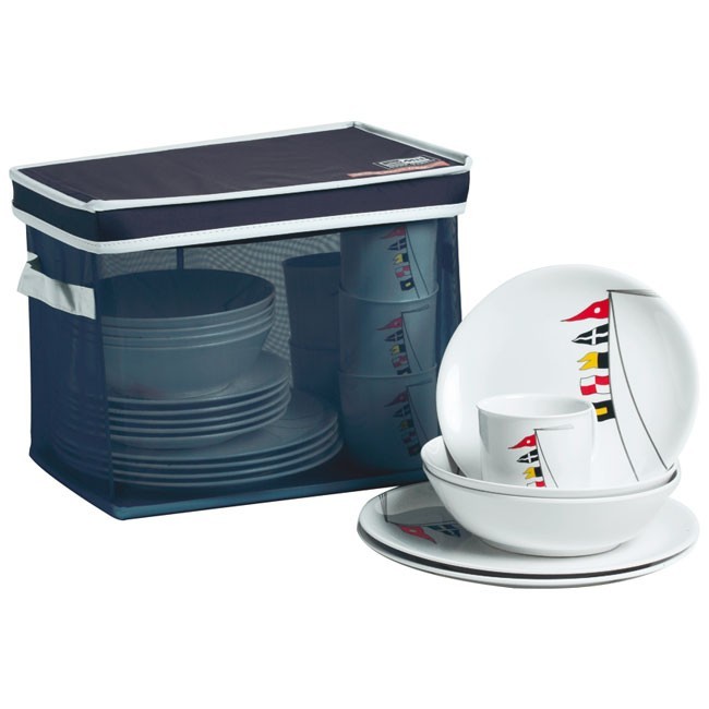 Набор небьющейся посуды «Regata», 24 предмета, арт. 10254501,          Marine Business 