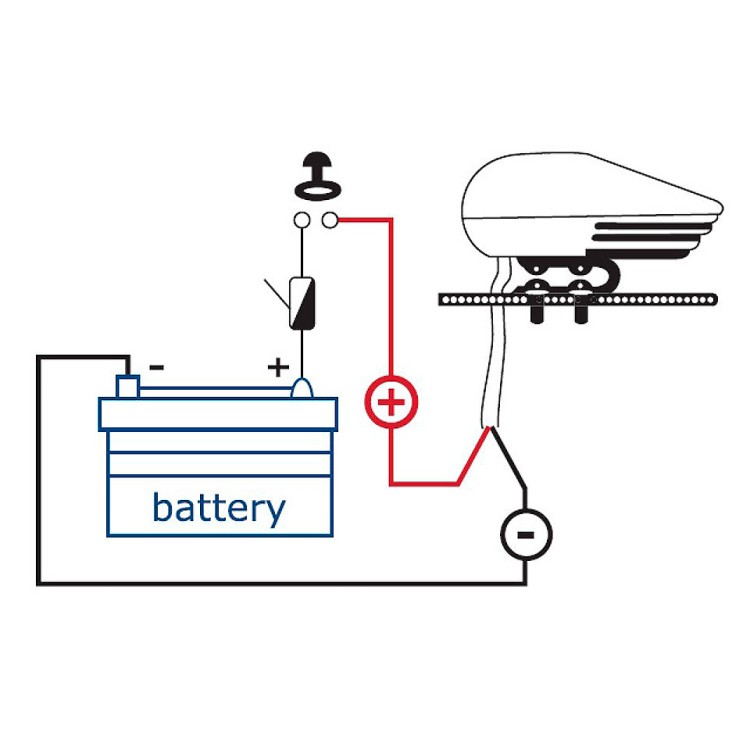 Горн, белый с хромом, 12 В, арт. 10270677,          Matromarine 