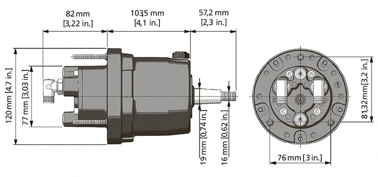 Гидравлическая рулевая система Hytech (UC95-OBF/3), арт. 10268666,          Ultraflex 