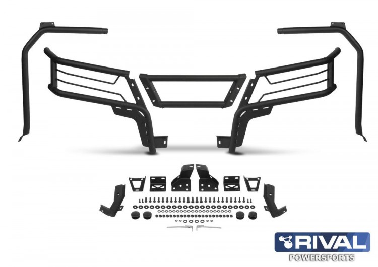FRONT BUMPER WITH SIDE RAILS FOR CFM 1000 + FITTING KIT, арт. 2444.6893.1-riv,          Rival 