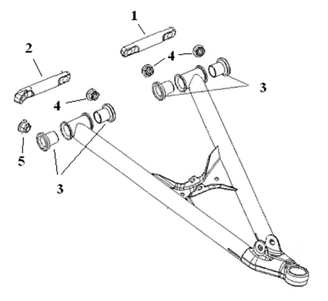 Комплект втулок для нижних рычагов (SM-08183, SM-08184) Polaris SM-08279, арт. SM-08279,          SPI 