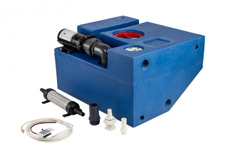 Бак сточный со скосом, 50 л, 430x530x290 мм, арт. 9300000550,          Matromarine 