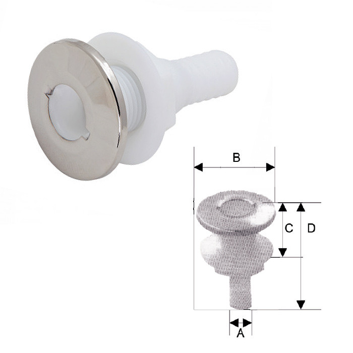 Стакан дренажный 3/4" с клапаном, пластмасса, арт. 3411-2102,          CIM  Стакан дренажный 3/4" с клапаном, пластмасса, арт. 3411-2102,          CIM