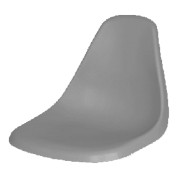 Кресло пластиковое литое, серый, Skipper, SK75139G-ts