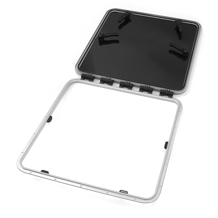 Люк палубный распашной низкопрофильный Фрегат 667x667 R42.5, арт. 030875T,          Техномарин 