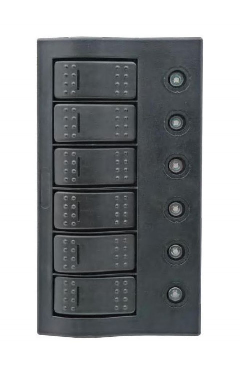 Панель бортового питания 6 переключателей, арт. 4620136033046,          MARINE ROCKET 