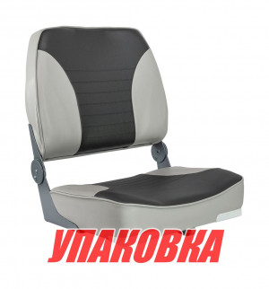 Кресло XXL складное мягкое, серый/серый-темно (упаковка из 2 шт.)