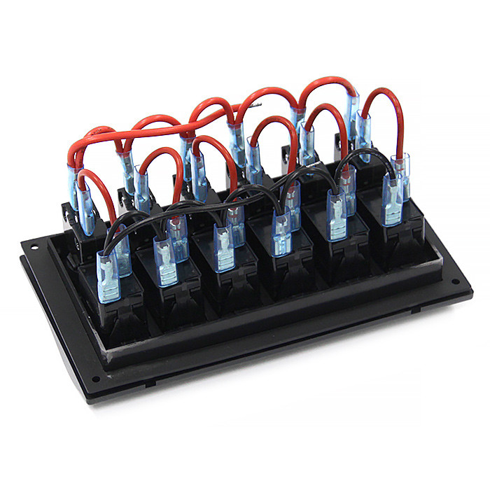 Панель переключателей 6 клавиши с автоматическими выключателями NEKEKE, серия S, арт. BP6S,          NEKEKE 