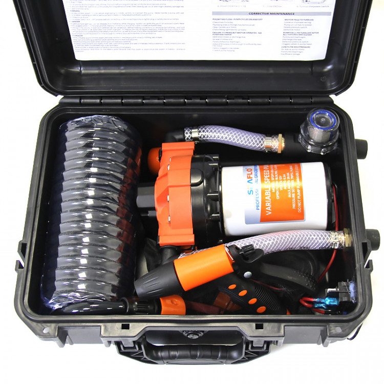 Портативный помывочный комплект 56 Series 18.9 л/мин, 12В, арт. SFWP1-050-070-56P,          SeaFlo 