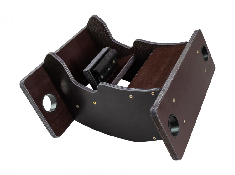 Подставка для эхолота и аккумулятора с двумя держателями удочек, лик-паз, арт. pat_031,          Патриот 