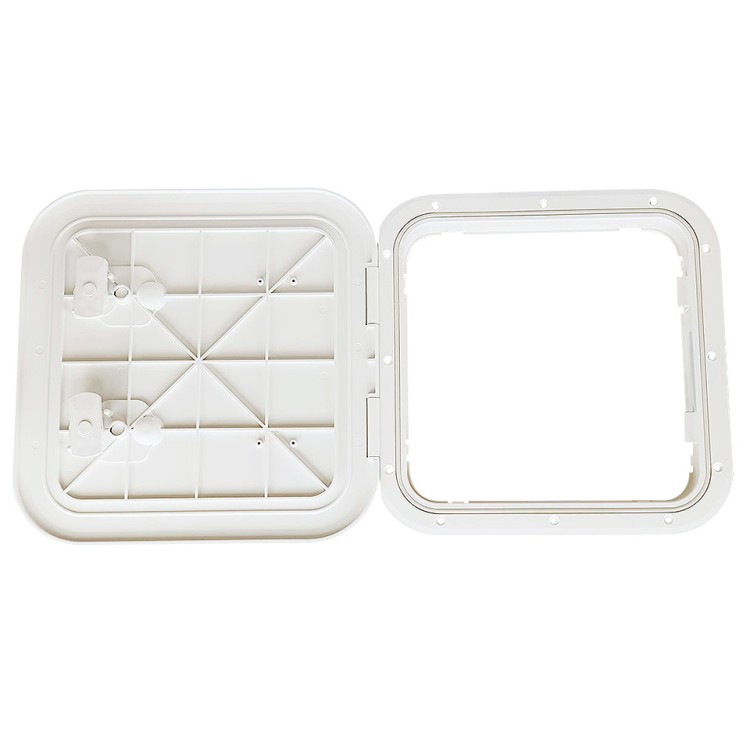 Люк смотровой пластиковый 375x375мм, белый, арт. 10270237,          Osculati 