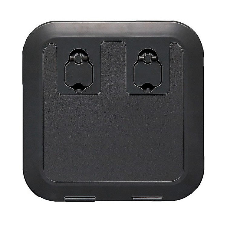 Люк смотровой пластиковый, 375x375 мм, черный, арт. 10270763,          Osculati 