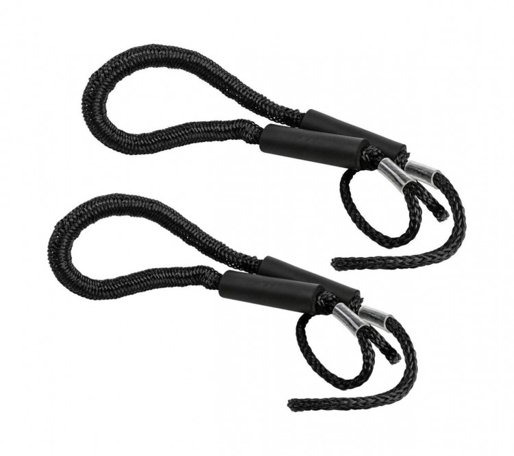 Концы швартовые амортизационные упак из 2 шт (9.5мм/1.2м), черная,  Marine Rocket, арт. SSRBDL12f,          MARINE ROCKET 