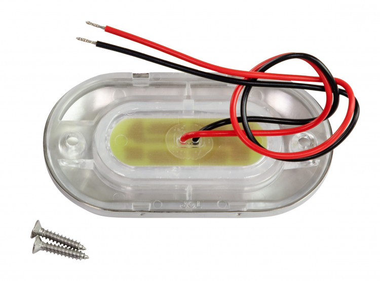 Светильник каютный светодиодный, нержавеющий корпус, синий, арт. 00767-BU,          AAA 