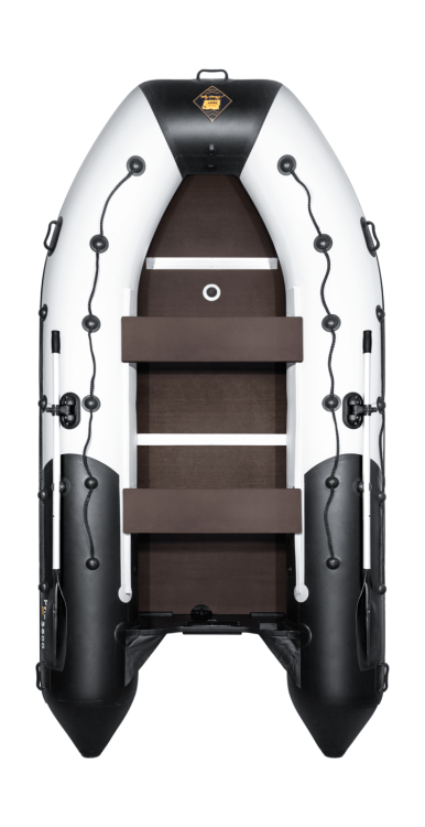 Надувная лодка ПВХ, Ривьера Максима 3600 СК Комби, светло-серый/черный, арт. 4603725300651,          Мастер лодок 