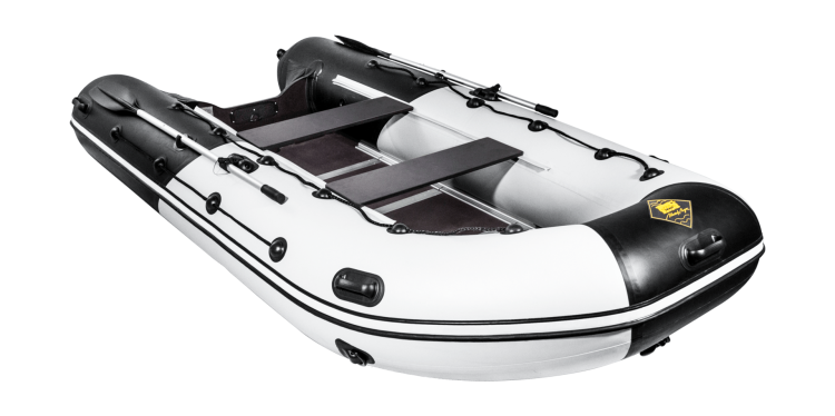 Надувная лодка ПВХ, Ривьера Максима 3600 СК Комби, светло-серый/черный, арт. 4603725300651,          Мастер лодок 