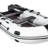 Надувная лодка ПВХ, Ривьера Максима 3600 СК Комби, светло-серый/черный, арт. 4603725300651,          Мастер лодок 