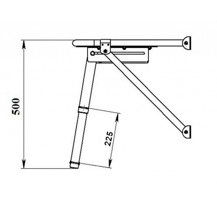 Платформа кормовая с трапом 2 ступени белые, арт. 040202WT,          Техномарин 