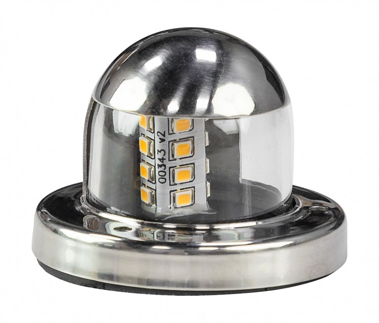 Огонь топовый светодиодный, нержавеющий корпус, арт. 00343-LD,          AAA  Огонь топовый светодиодный, нержавеющий корпус, арт. 00343-LD,          AAA