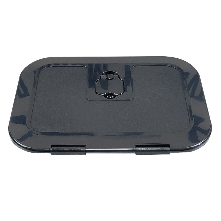 Люк смотровой пластиковый, 380х280 мм, черный, арт. 10270764,          Osculati 