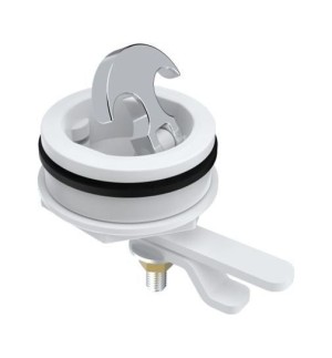 Ручка палубная потайная белая D61мм, SeaFlo