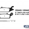 Тормозные колодки HS445 YAMAHA / Rival, арт. HS445,          Rival 
