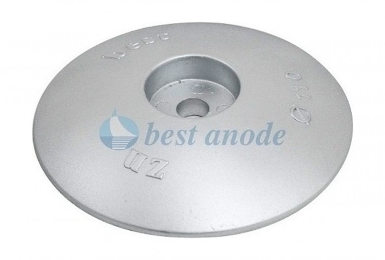 Анод цинковый для транцевых плит, D110 мм 