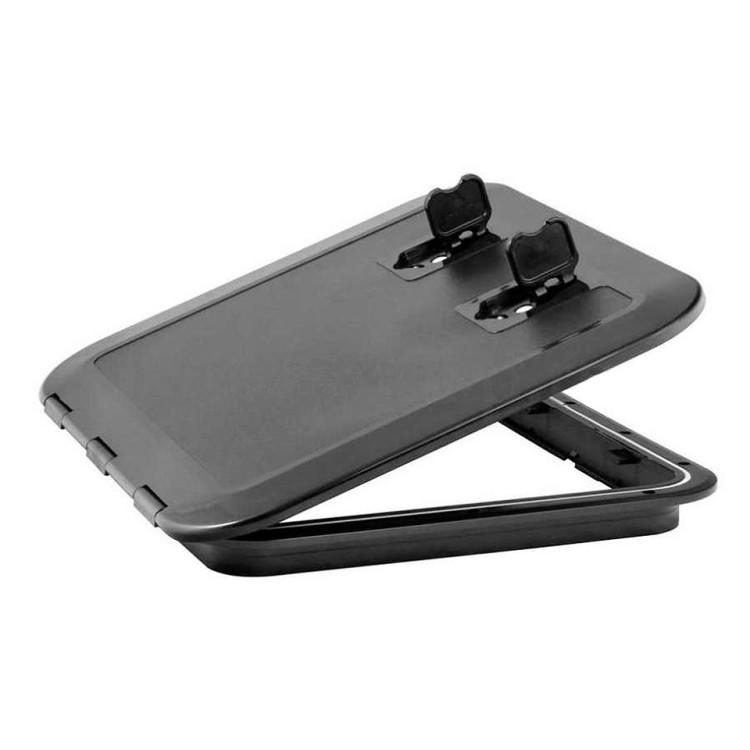 Люк смотровой пластиковый, 520х465 мм, черный, арт. 10270765,          Osculati 