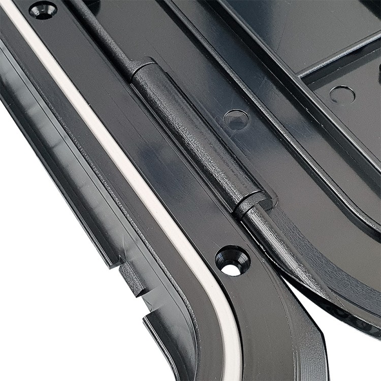 Люк смотровой пластиковый, 520х465 мм, черный, арт. 10270765,          Osculati 