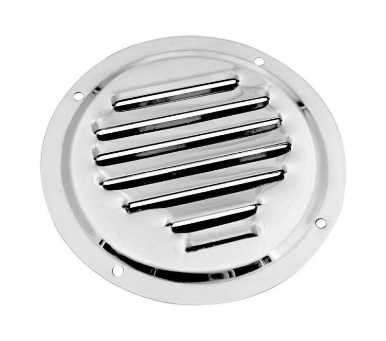 Решетка воздухозаборника круглая 102 мм, нержавеющая, Marine Rocket, арт. S.M1425-102_MR,          MARINE ROCKET 