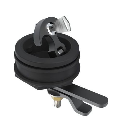 Ручка палубная потайная черная D61мм, SeaFlo, арт. SFFL201,          SeaFlo 