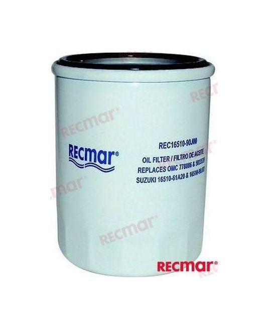 Фильтр масляный Suzuki DF70A-140A , арт. 1651061A31_RM,          Recmar 