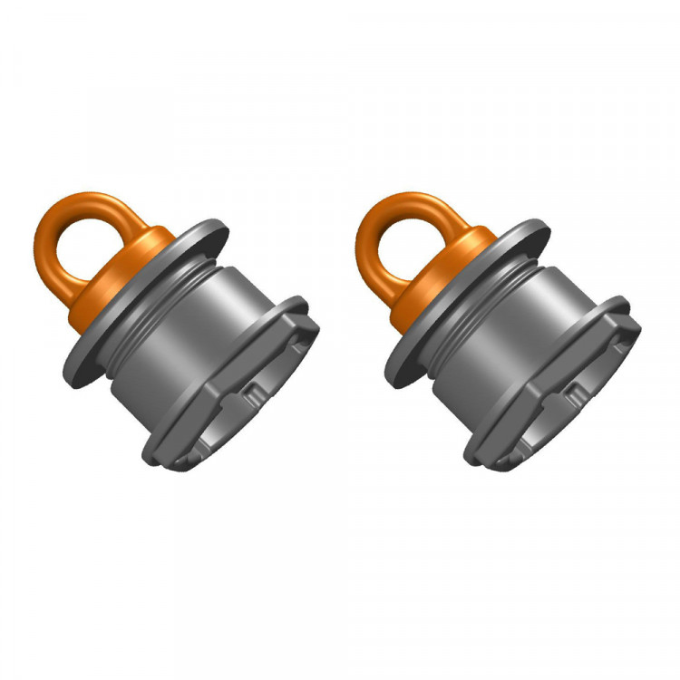 Комплект клапанов сливных, , армированный полиамид, ПВХ, под транец 17-28 мм, черный (2шт), SK-3028_2-ts, арт. SK-3028_2-ts,          Skipper 