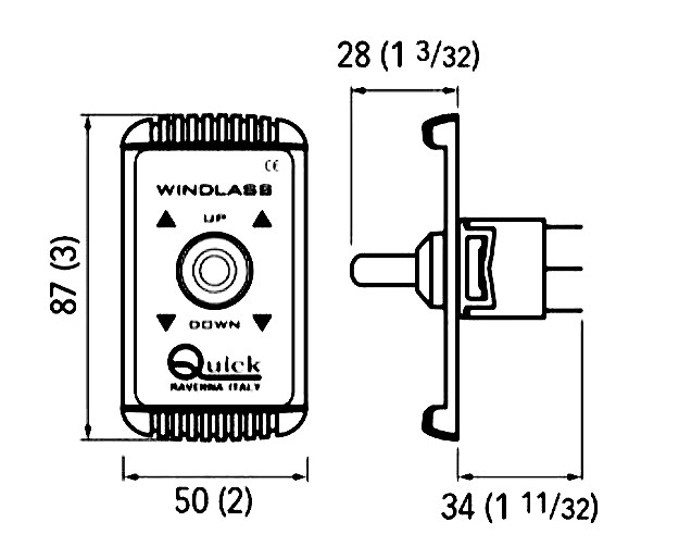 Выключатель с панелью трехпозиционный, арт. 10236189,          Quick 