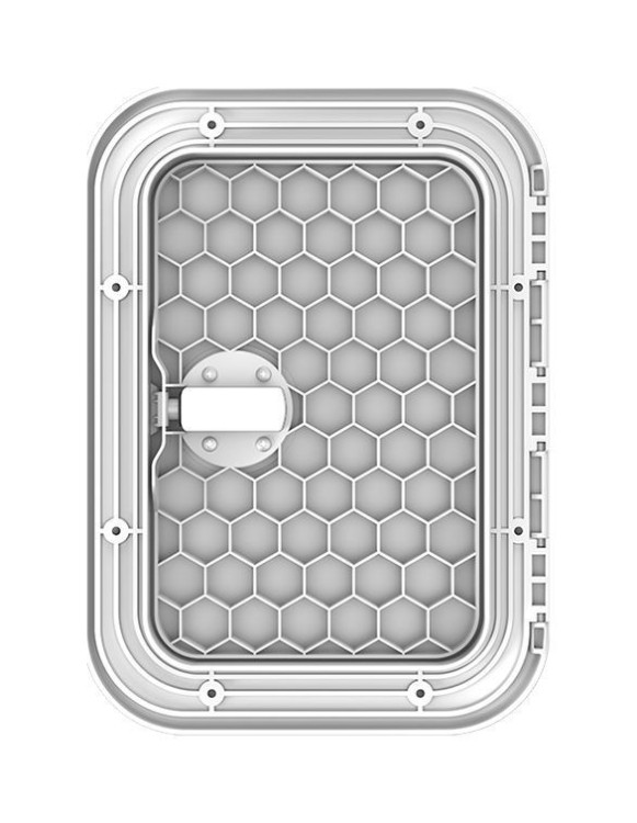 Люк смотровой 270 х 375 мм белый, с замком, Marine Rocket, арт. MR1270,          Marine Rocket 