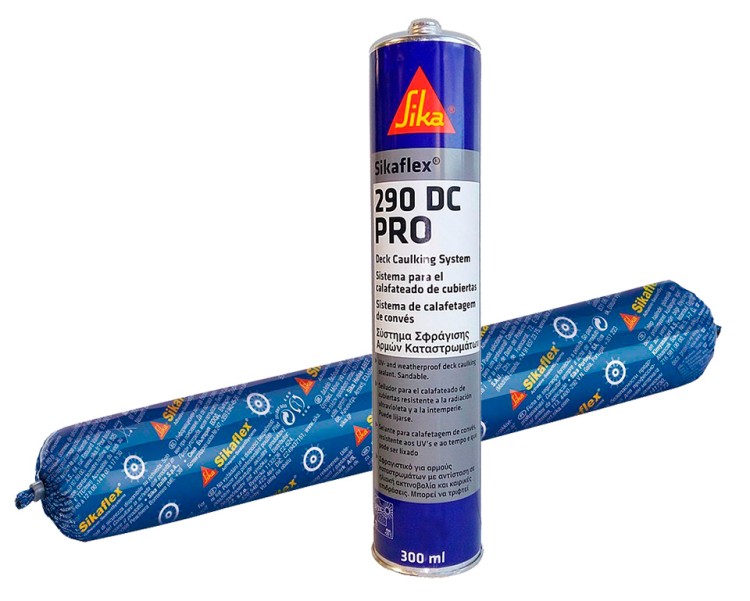Sikaflex-290 DC PRO, герметизация щелей палубы, черный (600 мл), арт. 10014992,          Sika Marine 