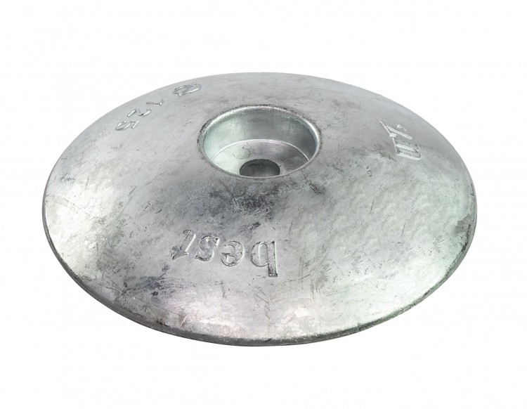 Анод цинковый для транцевых плит, D125 мм, арт. UFO125,          Bestanode 