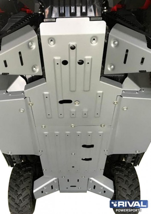 Комплект AL защиты днища Honda Pioneer 1000 (2015-), арт. 444.2118.1-riv,          Rival 