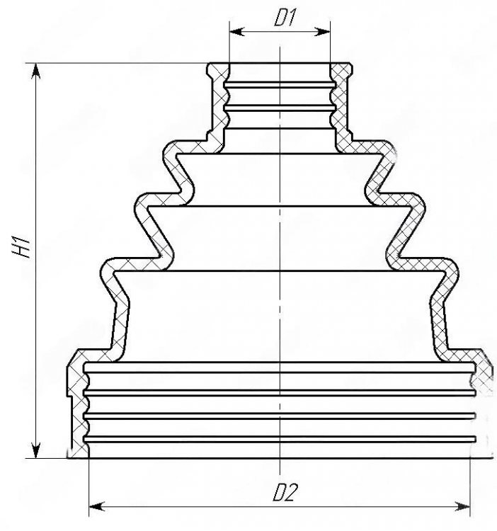 Пыльник ШРУСа внешнего переднего приводного вала квадроцикла BRP Can-am , M72/оранжевый , 705401354, 55-05-020-poly, арт. 55-05-020-poly,          Полиуретан 