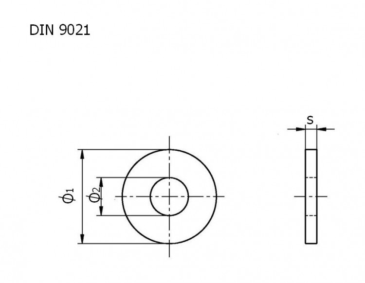 Шайба кузовная увеличенная А4 DIN9021 26,0 упаковка 1/10, арт. shajba_26_A4_9021_upak,          нет т.м. 