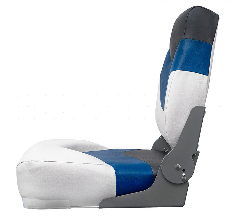 Сиденье Premium folding белое с синим и темно-серым, арт. 10251892,  
