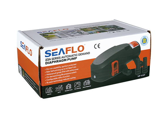 Помпа водоподающая SeaFlo, 12в, 3.8л/мин, 2.8 бар, 3.8 А, арт. SFDP101004023A,          SeaFlo 