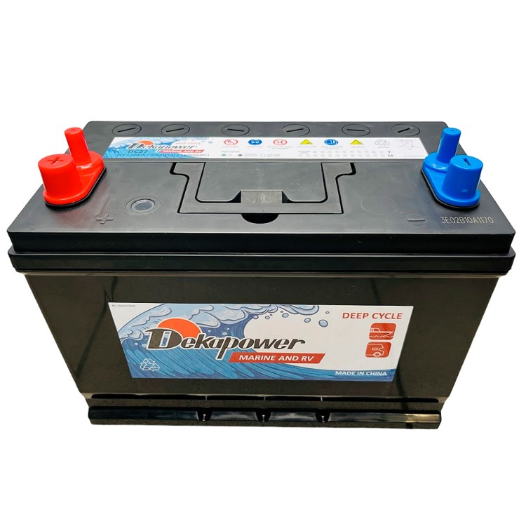 Аккумулятор лодочный DEKAPOWER Marine DC27, 100 Ач, 12V (глубокого разряда), арт. 10270261,          Dekapower-Camel 
