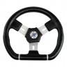 Рулевое колесо ELBA SPORT обод черный, спицы серебряные д. 320 мм 