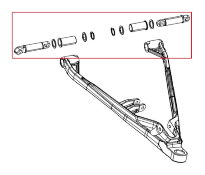 Комплект втулок для нижних рычагов Polaris SM-08610, арт. SM-08610,          SPI 