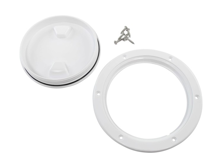 Лючок палубный 4", белый, Marine Rocket, арт. MR3701W,          Marine Rocket 